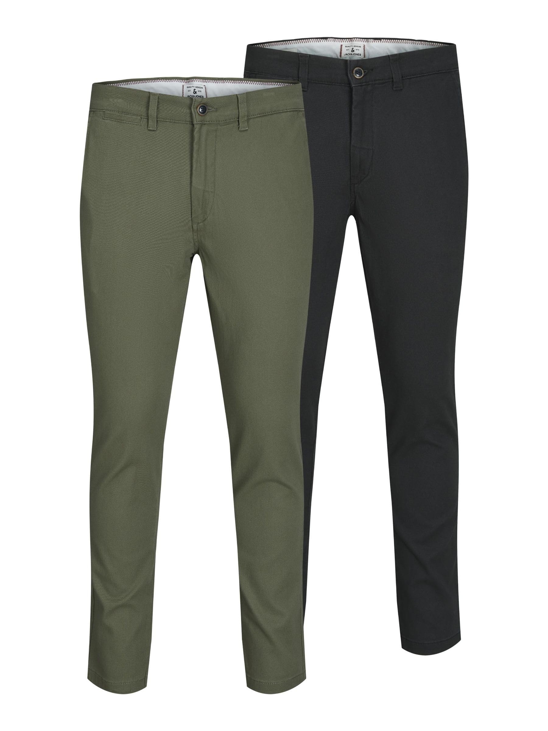 JACK & JONES Chino Trousers 2-Pack Slim Fit Chino Trousers