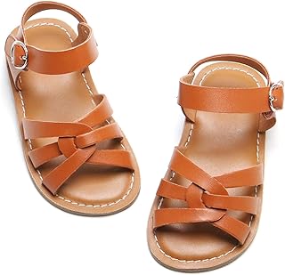 Felix & Flora Toddler Girl Sandals - Little Girl Easter Dress Shoes Lightweight Open Toe Beach Holiday Flats