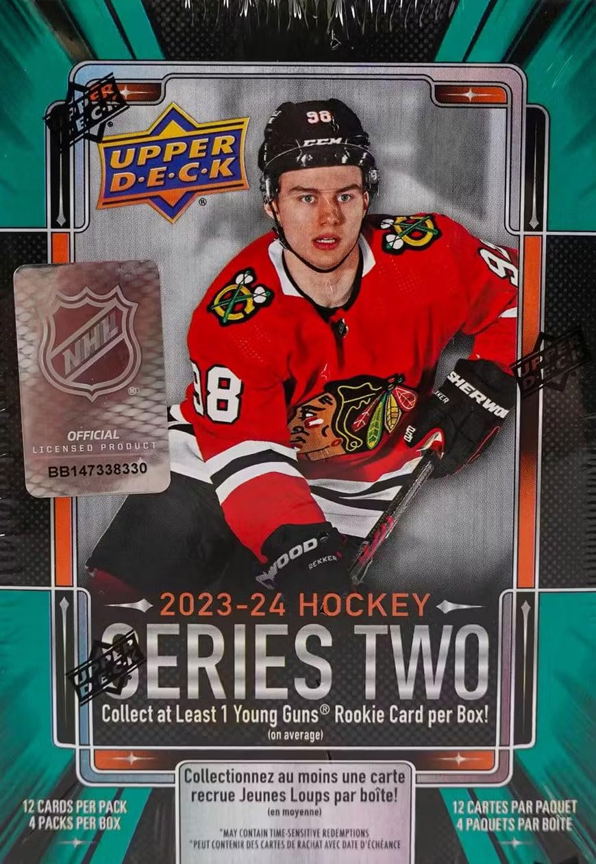2023 2024 Upper Deck Hockey Series Two Blaster Box with Chance for Connor Bedard