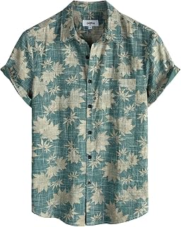VATPAVE Mens Hawaiian Shirts Casual Summer Short Sleeve Button Down Shirts