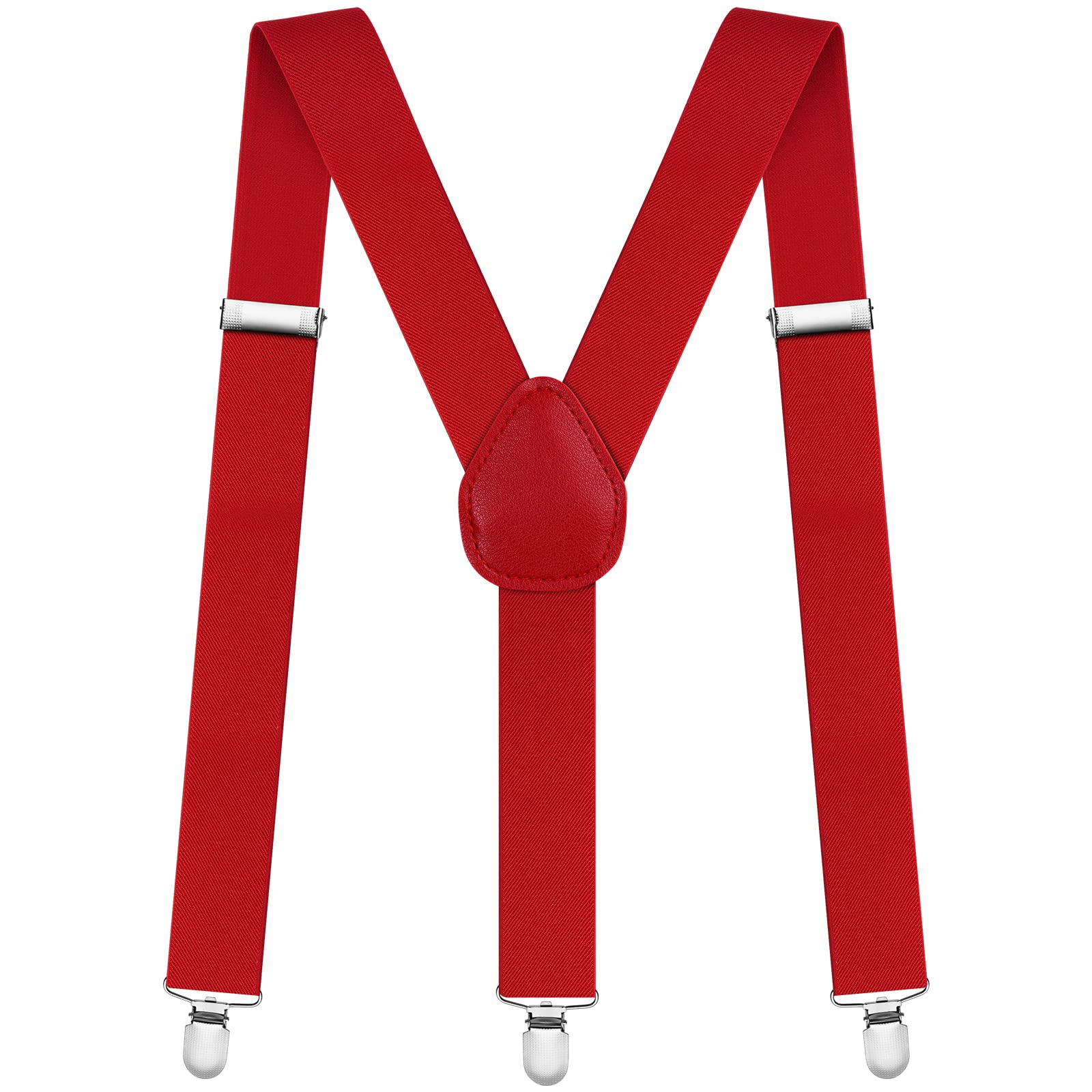 Aomig Men's Braces Extra Strong Wide 3.5 cm with Very Strong 4 Metal Clips, Adju