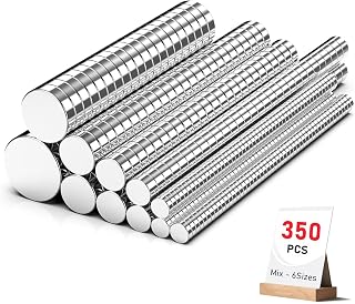 SYFNHIEON 350Pcs Magnets for 3D Printing, Rare Earth Magnets for Crafts | 6 Different Size 3d Printer Magnets Kit, Small Neodymium Magnets for DIY, Fridge, Office - Triple-Layer Anti-Rust