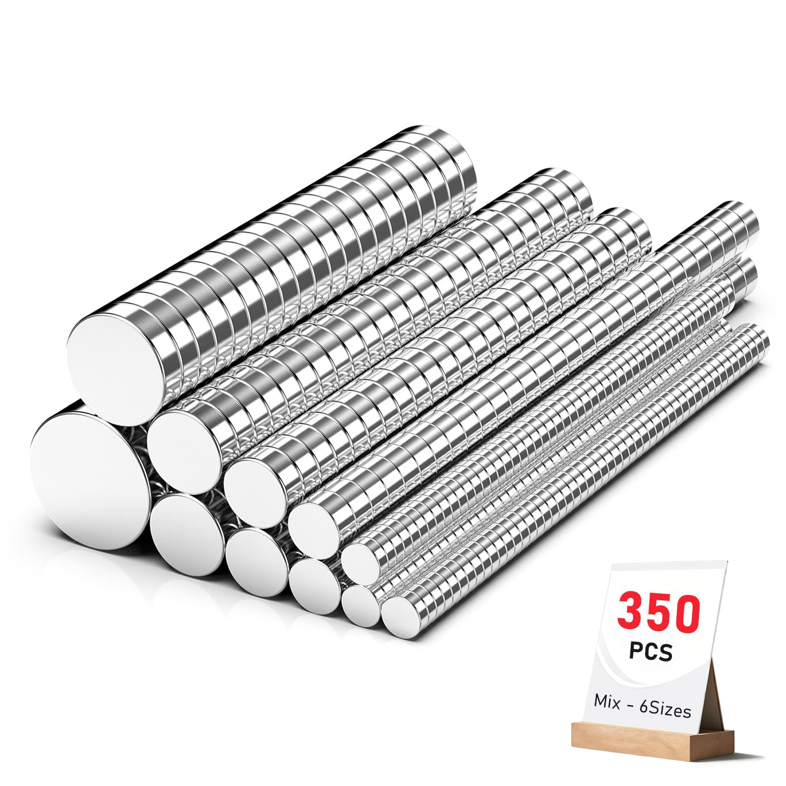 SYFNHIEON 350Pcs Magnets for 3D Printing, Rare Earth Magnets for Crafts | 6 Diff