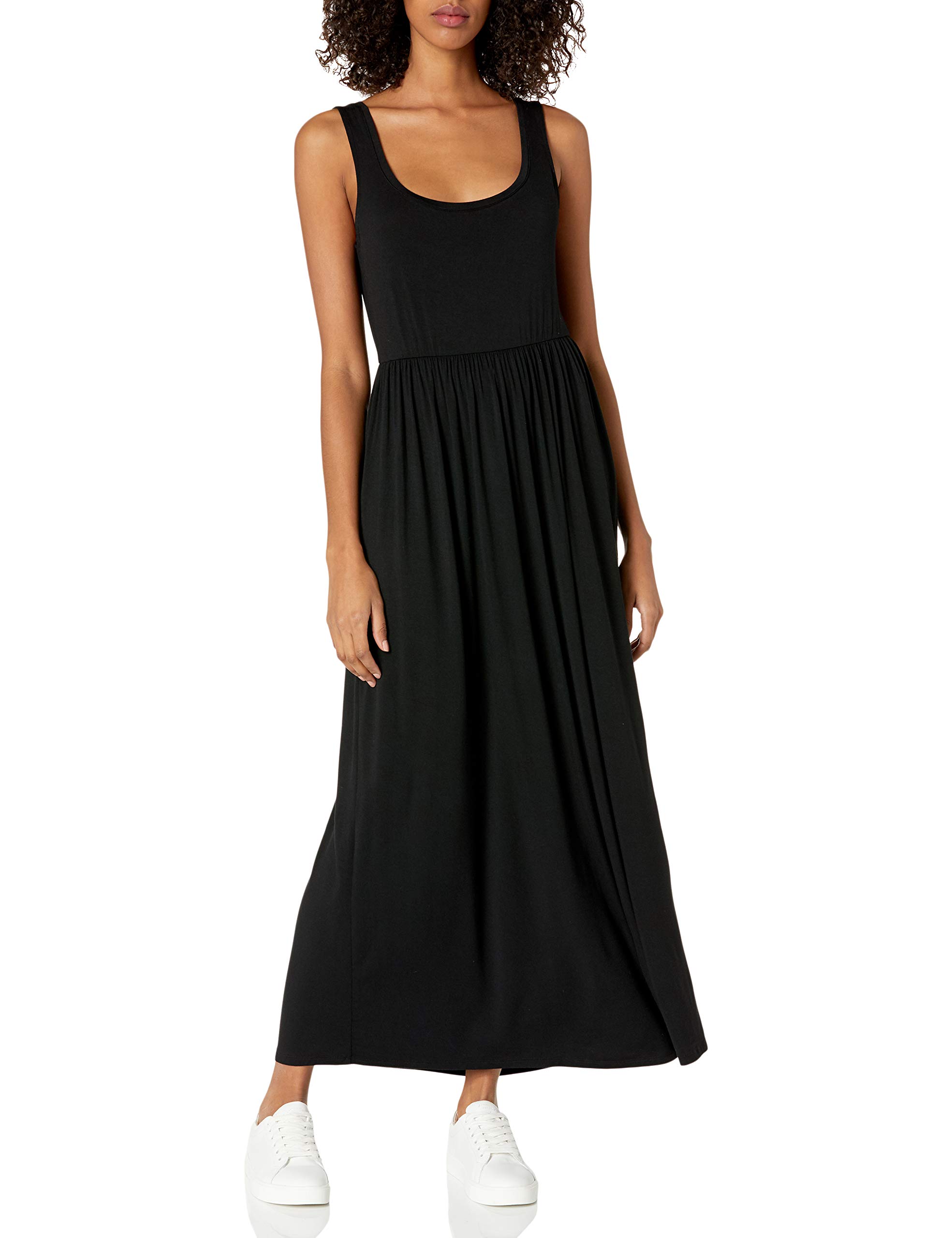 Amazon Essentials - Maxi abito da donna, smanicato