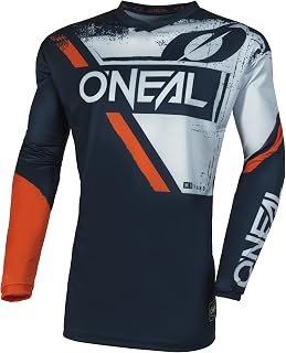 O'NEAL Motocross Jersey MX Enduro Padded Elbow Protection V-Neck Breathable Element Jersey Shocker Adult