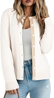 Dokotoo Women's Wool Blend Lightweight Cardigan Sweaters for Women 2026