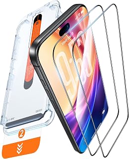 DIMONCOAT Top 9H++ Glass 2 Pack for iPhone 17 Pro Max Screen Protector