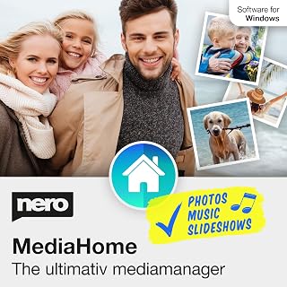 Nero MediaHome | Media Management Software | Organize Photos, Music, Videos & Create Slideshow | Play, Archive & Sort | Lifetime License | 1 PC | Windows 11 / 10