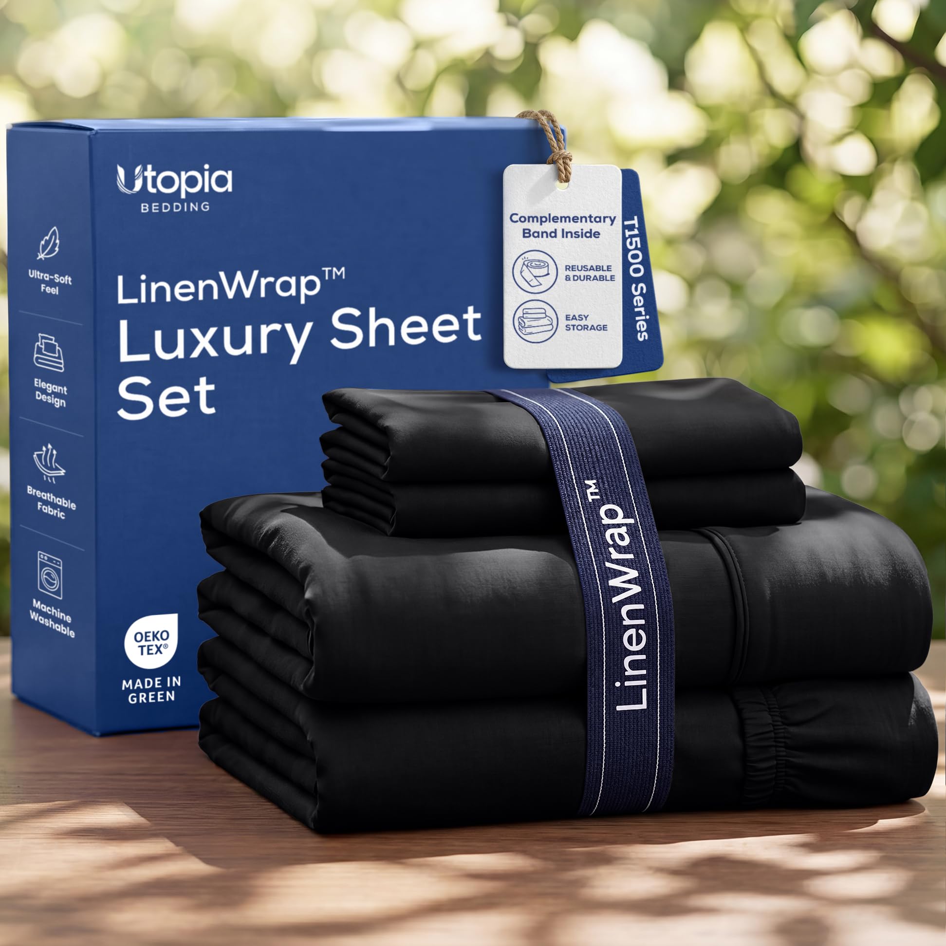 Utopia Bedding Queen Sheet Set - Brushed Microfiber - Soft Bed Sheets for Queen 