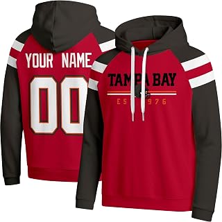 KREDE Hoodie Sweatshirt Custom Name Number Gifts for Youth