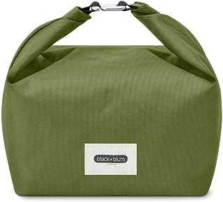 BLACK + BLUM Isolierte Lunchtasche | Rolltop | 6,7 L | Moos | 7,3 x 23cm