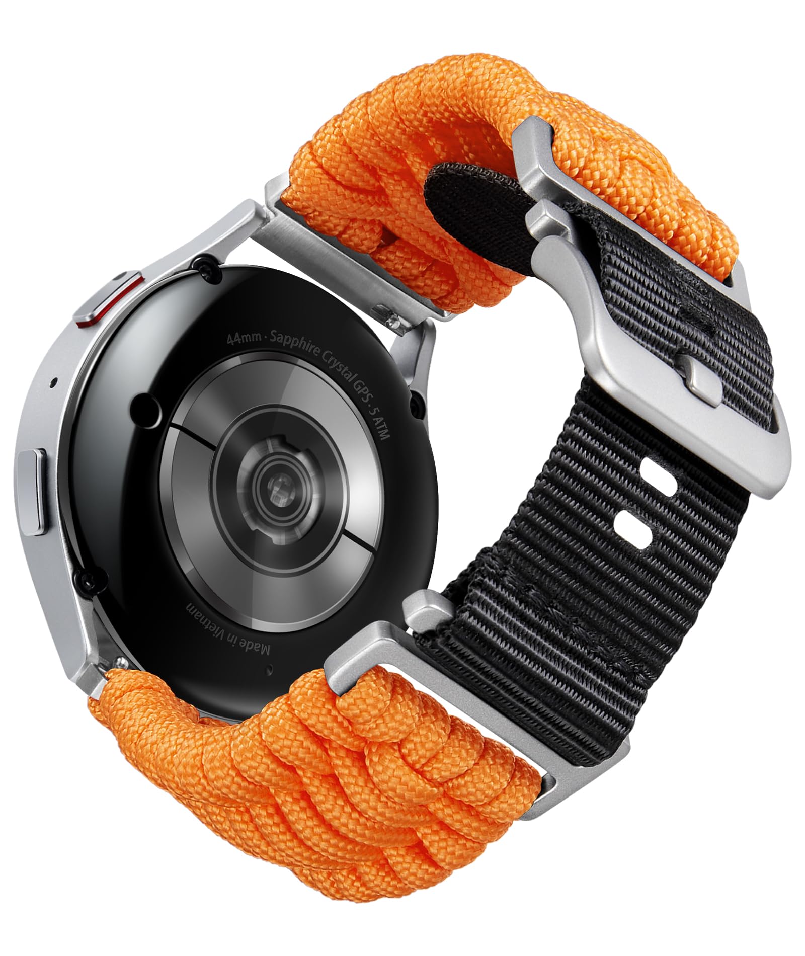BINLUN Braided Paracord Nylon Watch Strap 18 mm 20 mm 22 mm Fabric Sport Replace