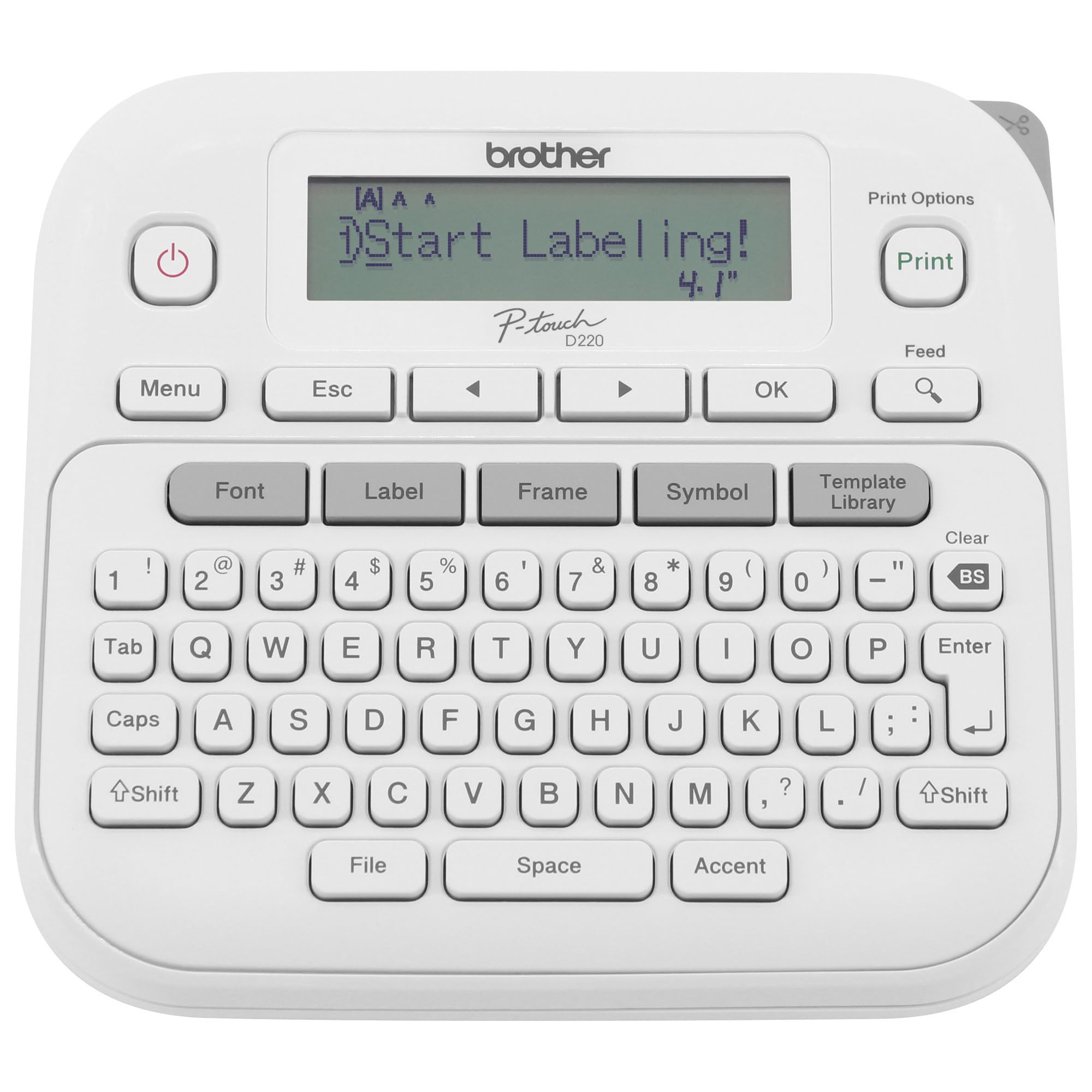 Brother P-Touch PTD220 Home/Office Everyday Label Maker | Prints TZe Label Tapes