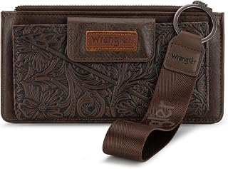 X Wrangler Western Wallet for Women, Card Holders, Money Organizers, Bifold Wallet with Zipper Pocket