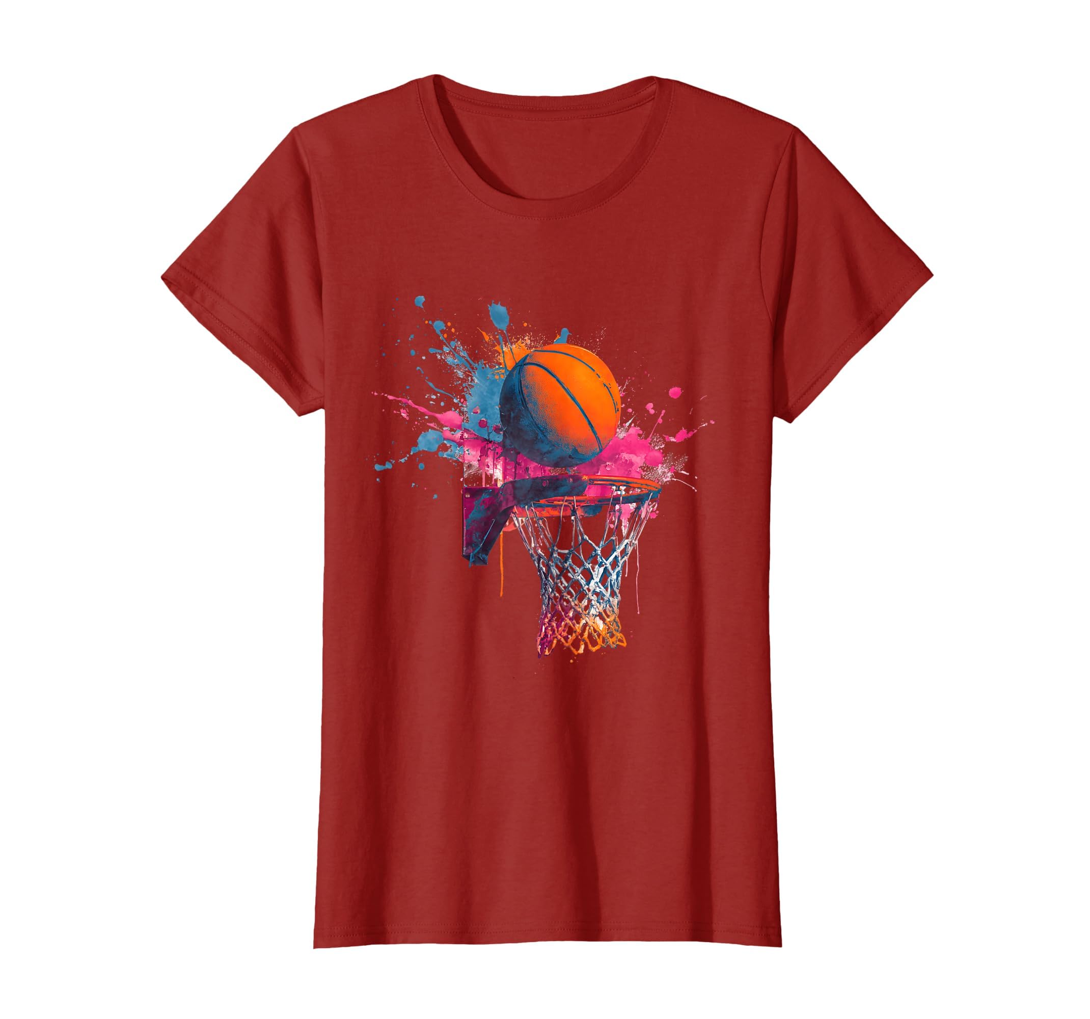 Basketball Splash Graphic Basketball Player Team Player T-Shirt