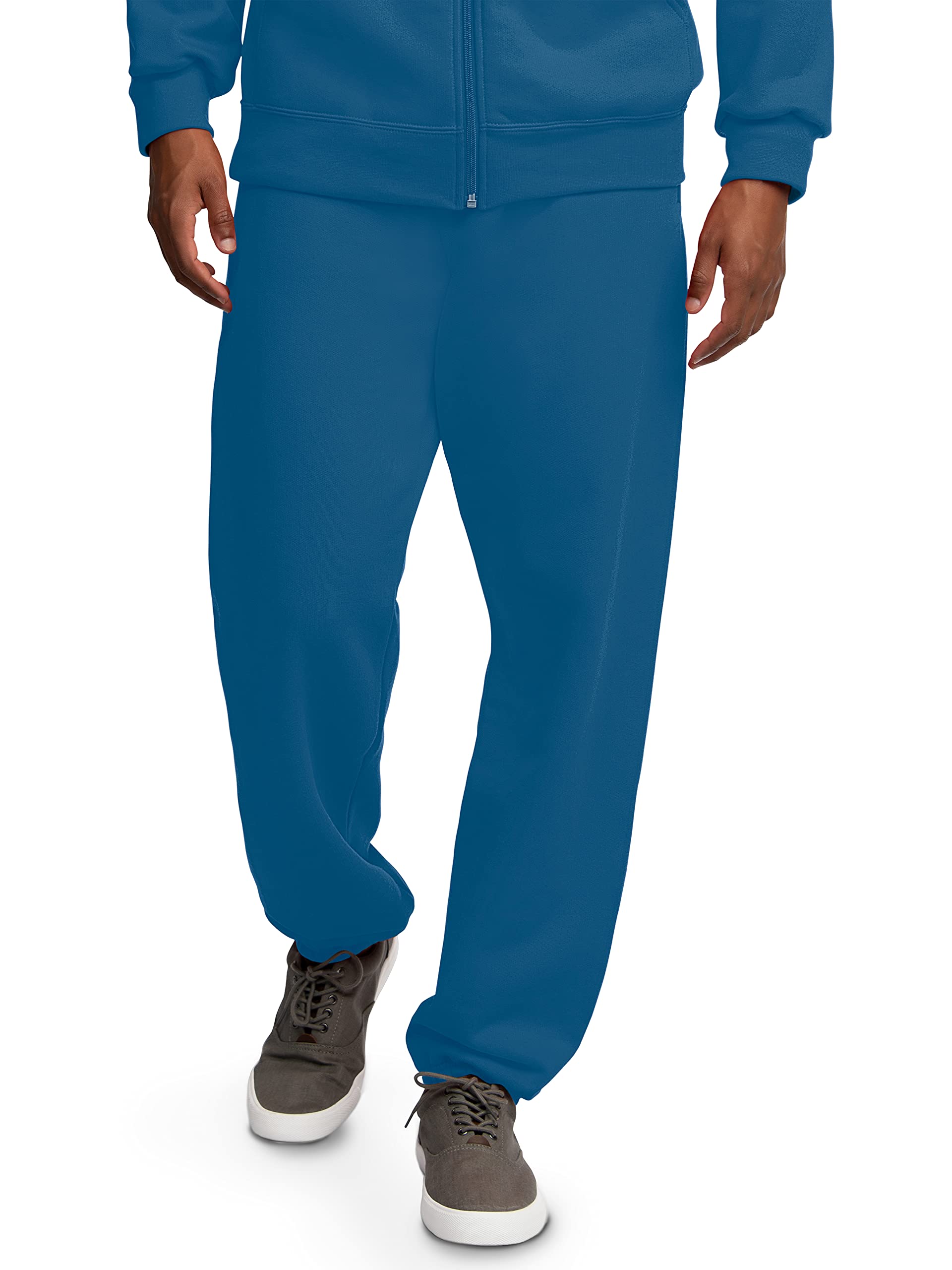 Fruit of the Loom Eversoft Fleece Elastic Bottom Sweatpants with Pockets, Relaxe