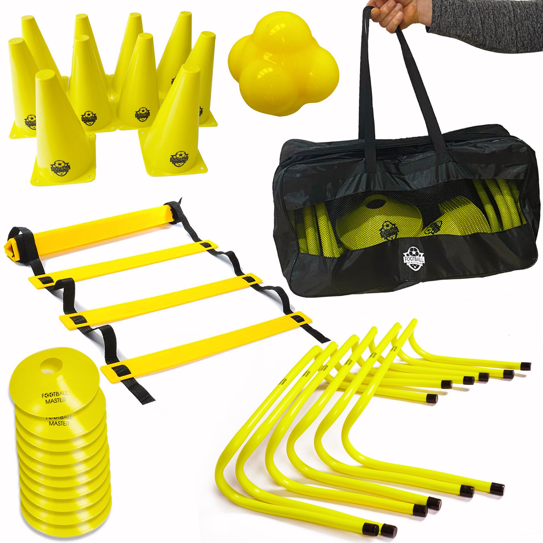 Football Master Foot ball Fitness Speed Training Hurdle Equipment Exercise Aid S