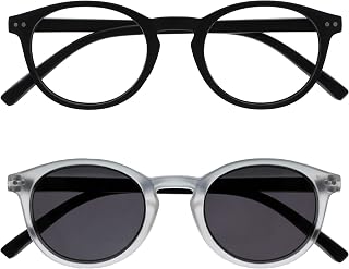 OPULIZE Zen Reading Glasses Cool Round Frame Spring Hinges Scratch Resistant Mens Womens