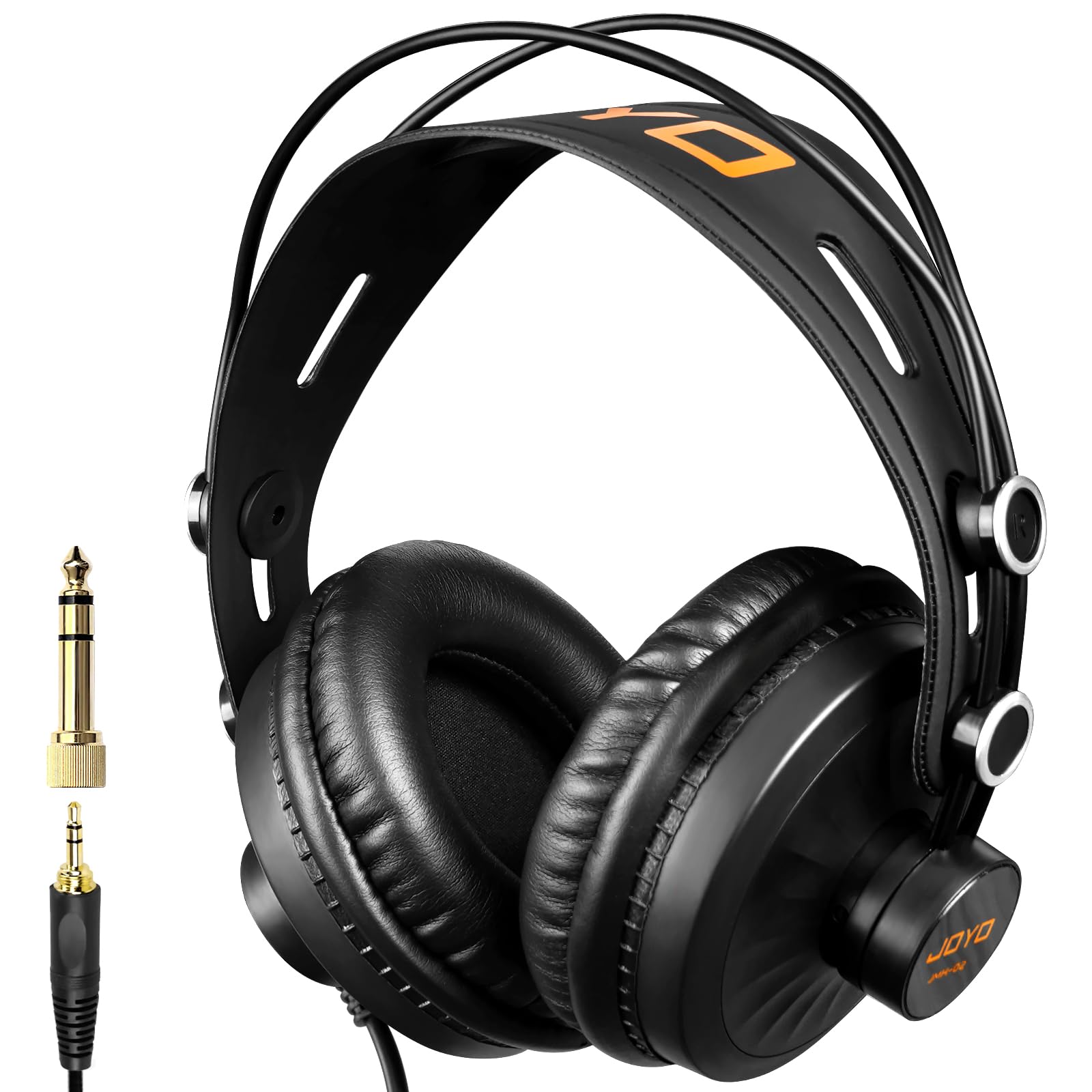 JOYO Studio Monitor Headphones, 50mm Drivers Over-Ear with Passive Noise Isolati