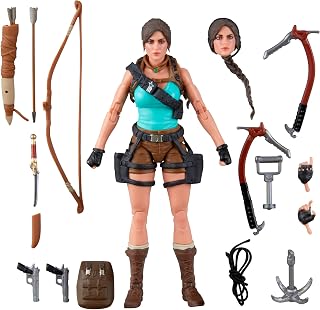 G.I. Joe Classified Series Collaborative Lara Croft Tomb Raider | Collectible 6-Inch Action Figure Set with 16 Accessories