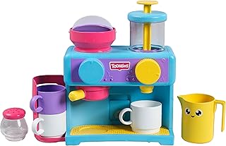 Toomies Bath Barista - Wall Mounted Bath Toys for 1 Year Old, Toddler | Bubble Bath Machine, Suction Cup Wall Mount - Pretend Play Coffee Set Builds Fine Motor Skills, 18 Months+