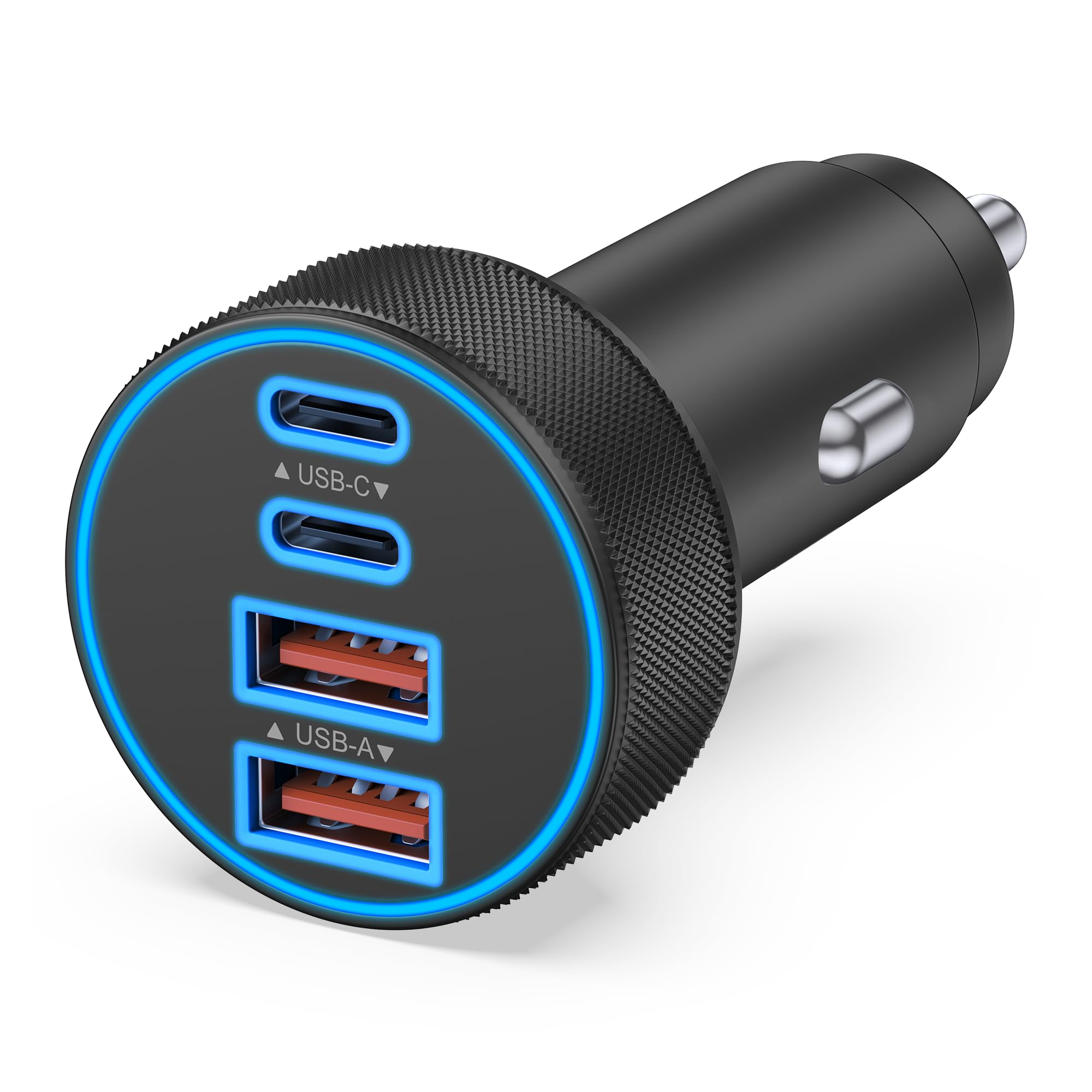 USB C Car Charger, 4-Port 90W Super Fast Charging Cigarette Lighter Adapter | [4