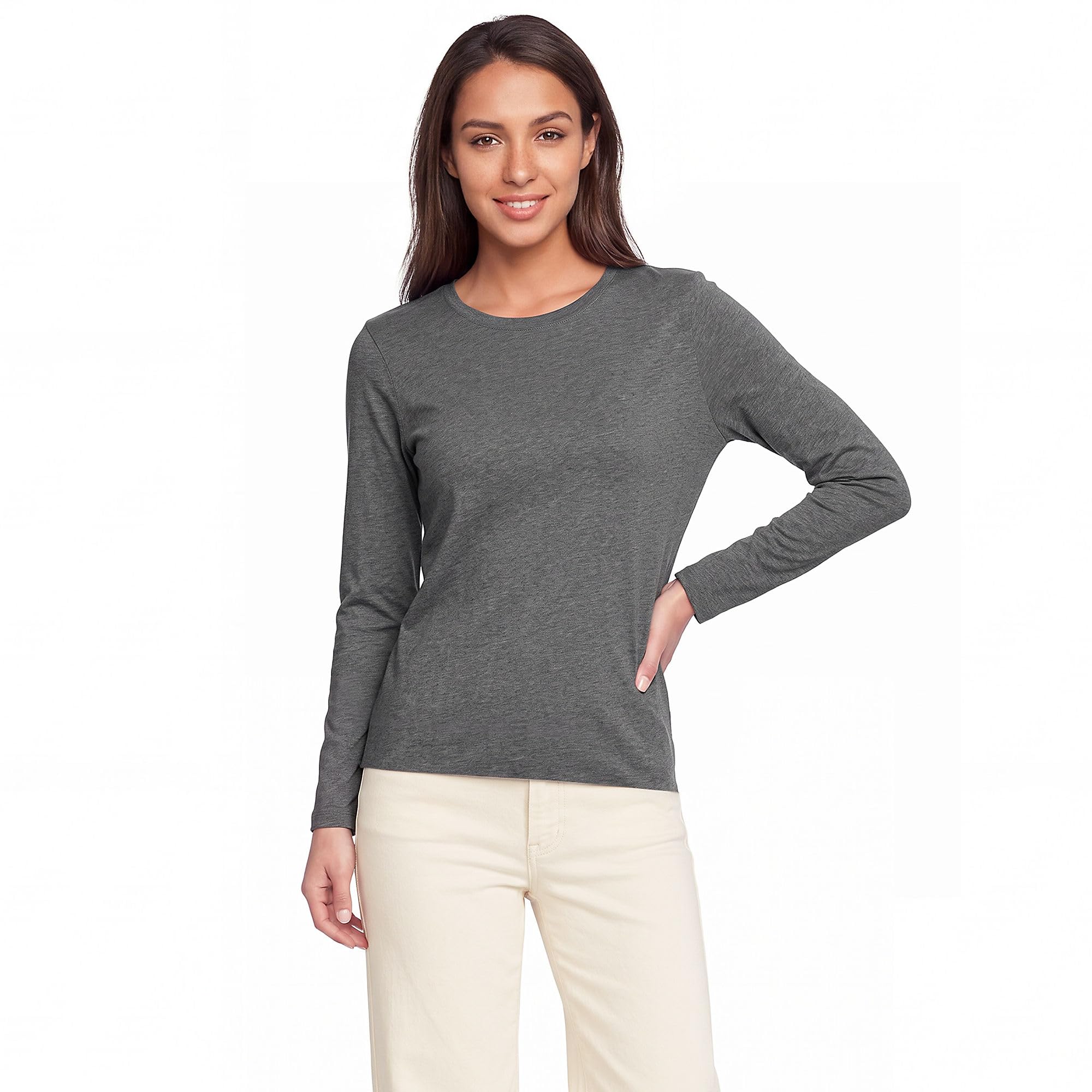 Lands' End Women's Supima Long Sleeve Crew Tee