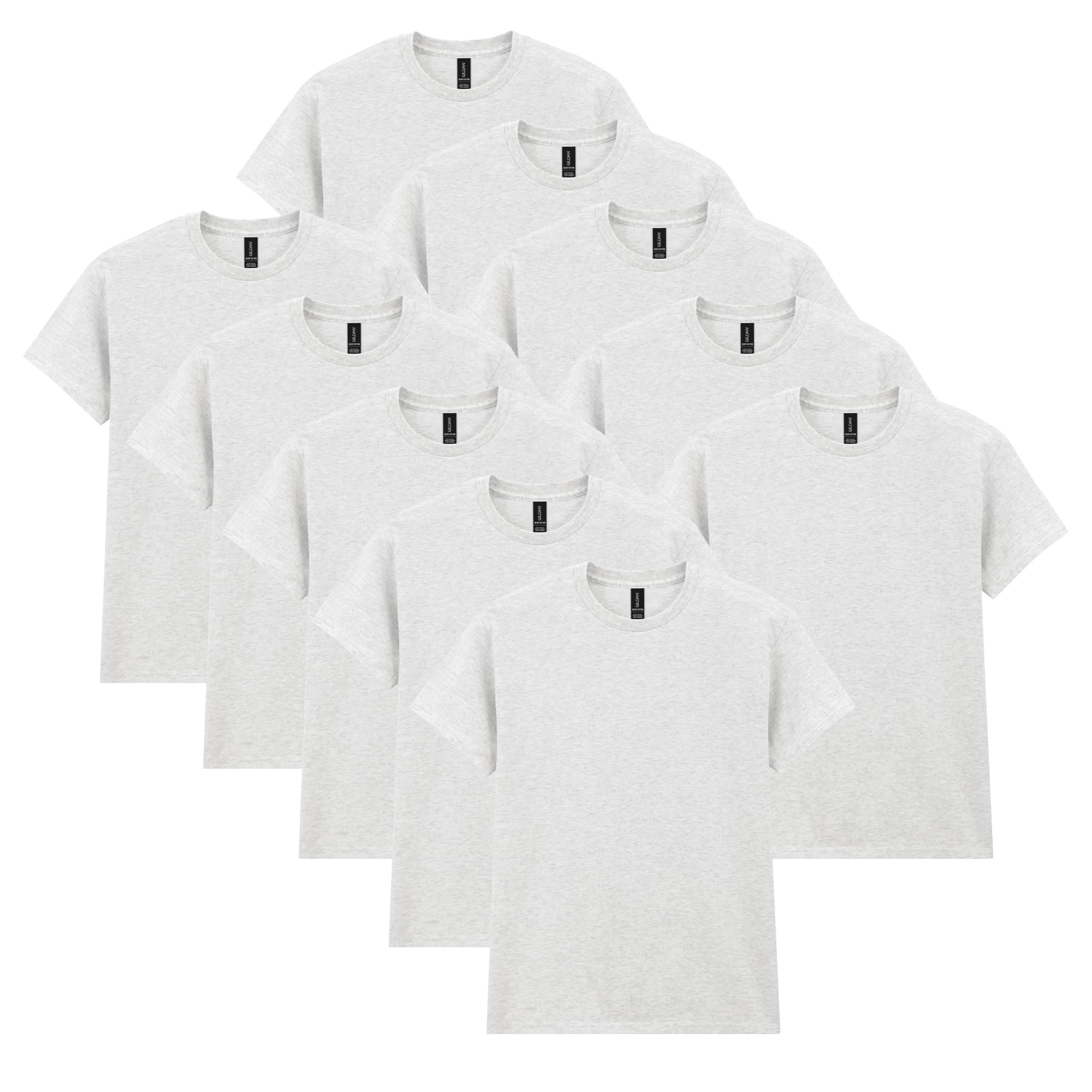 Gildan Men's Heavy Cotton T-Shirt, Style G5000 (Pack of 10) T-Shirt (Pack of 10)