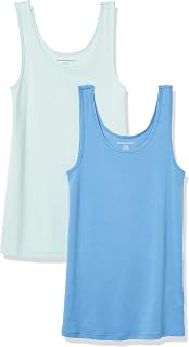 Amazon Essentials Women's Slim Tank Top, Pack of 2