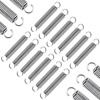PPFEITOU 12pcs Extension Springs,0.035"x0.25"x1.5" 304 Stainless Steel | Extension Springs with hook ends 1.5inch