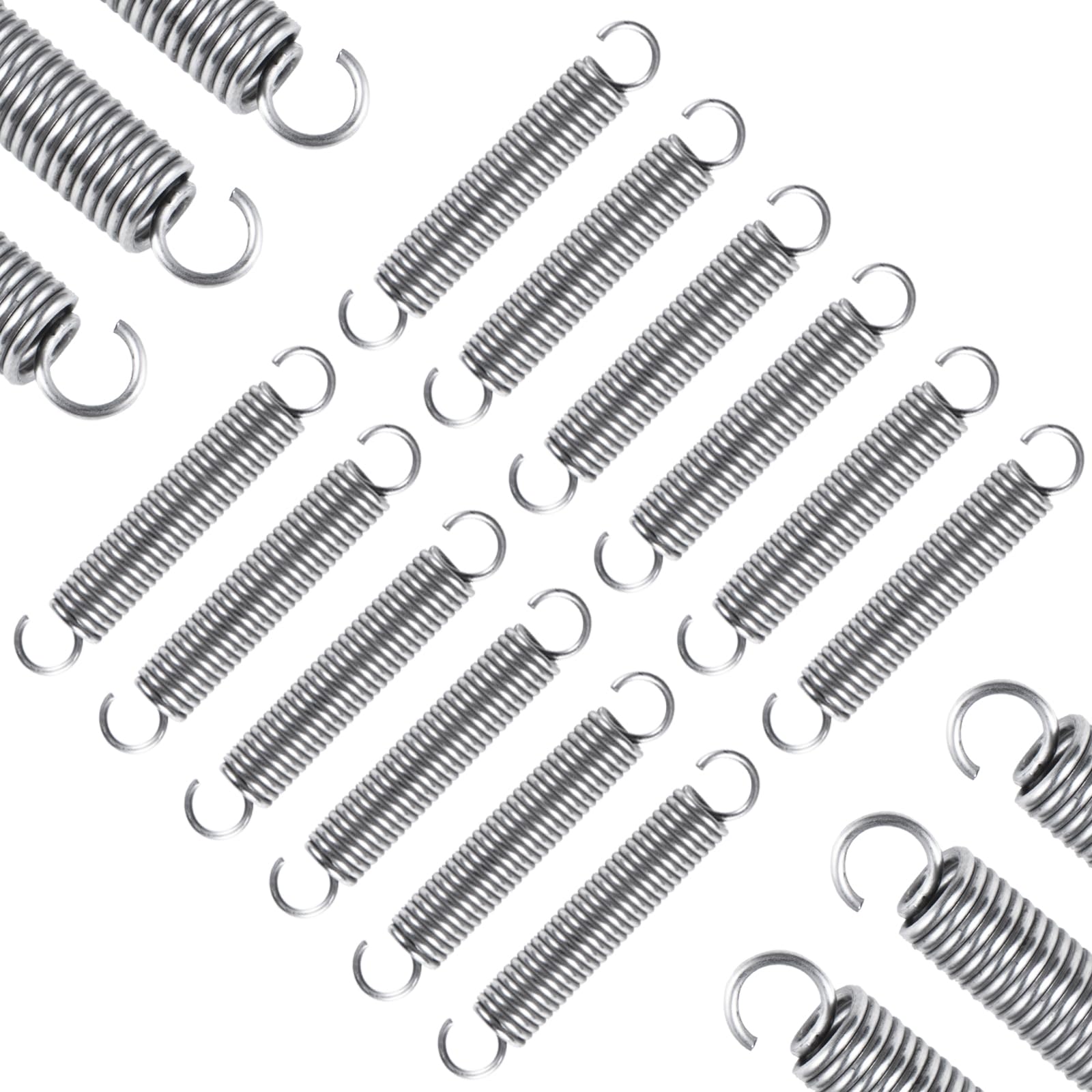 PPFEITOU 12pcs Extension Springs,0.035"x0.25"x1.5" 304 Stainless Steel | Extensi