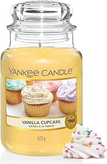 Yankee Candle Large Jar Scented Candle | Vanilla Cupcake | Burn Time Up to 150 Hours | Gifts for Women