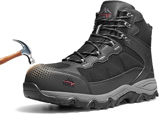 NORTIV 8 Men's Waterproof Steel Toe Work Boots | Slip Resistant ASTM-certified Safety Toe Boots for Men for Construction,Warehouse,Industrial and Daily Work,Paladin-Steel