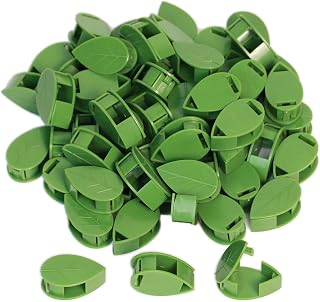 60 PCS Plant Clips for Climbing Plants, Wall Fixture Clips with 72PCS Acrylic Adhesive Sticker Plant Fixer, Self-Adhesive Hook, Green Wall Vines Support for Vine Fixture Indoor Outdoor Decoration