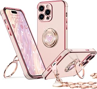 XYZ for iPhone 14 Pro Max Case with Stand, Phone Case with 2-Ring Kickstand