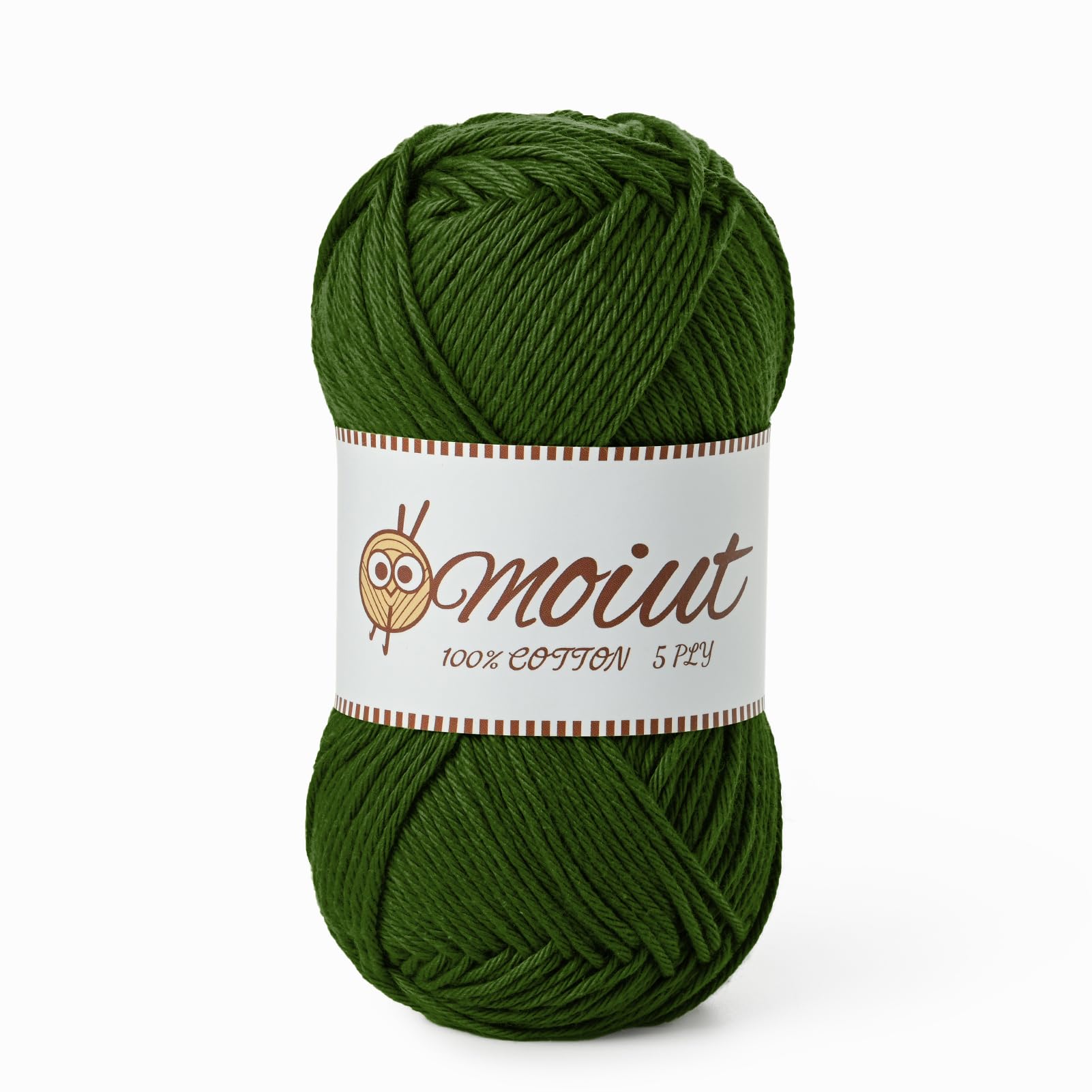 Cotton Yarn for Crocheting, Baby Yarn for Crocheting Soft, 131yds / 1.76oz Fluff