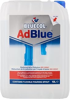Bluecol AdBlue with Integrated Easy Pour Spout, 10L - High Purity Diesel Exhaust Fluid for SCR Equipped Vehicles, Reduces Emissions and Protects the Environment