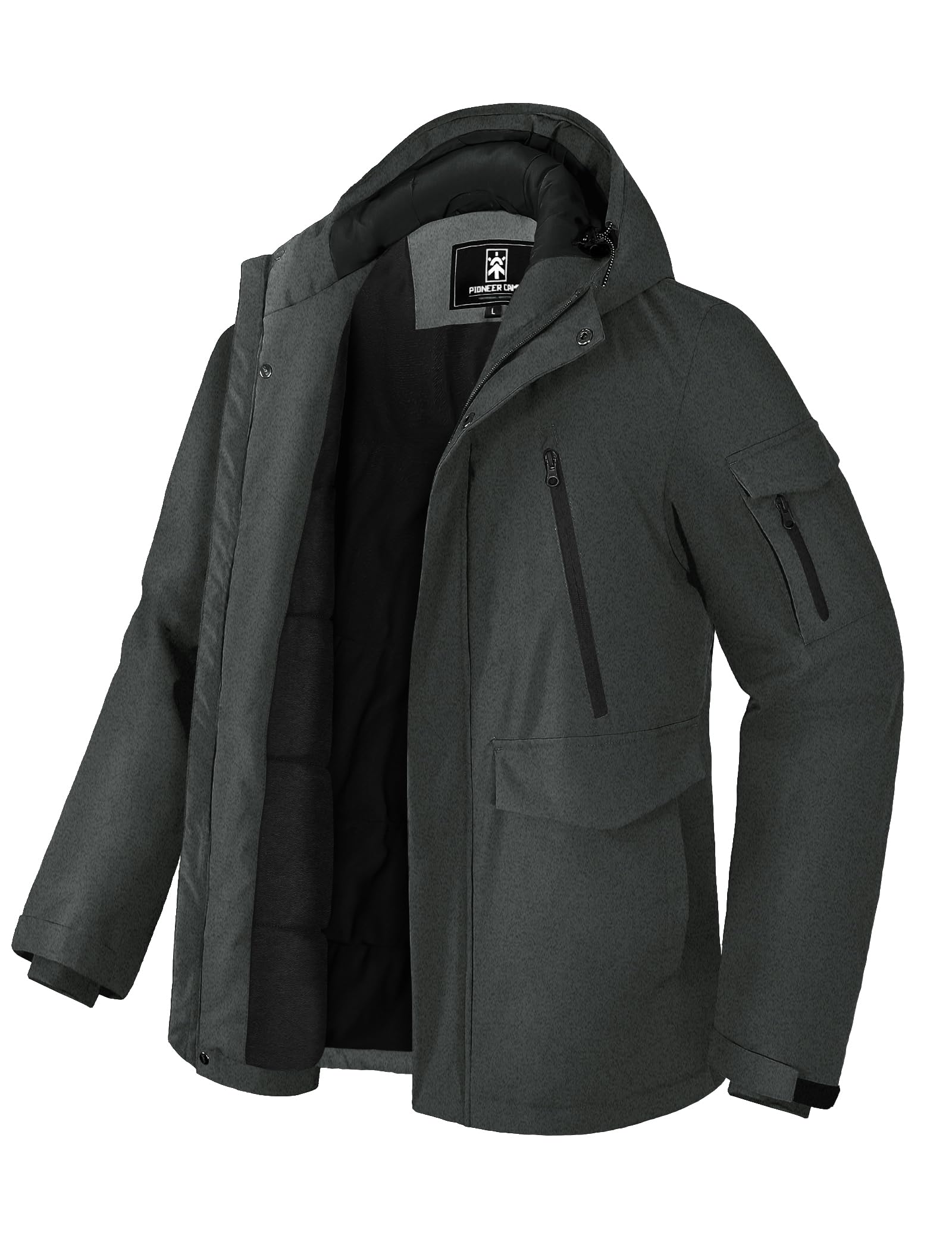 Pioneer Camp Men's Winter Jacket Waterproof Warm Fleece Lined Windproof Men's Pa