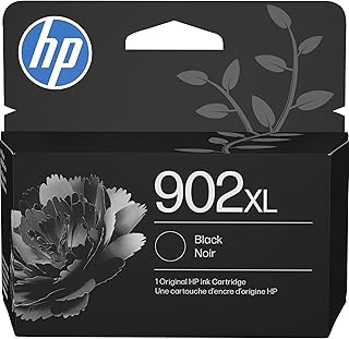 HP 902XL Black High-Yield Ink Cartridge | Works with OfficeJet 6950, 6960, Pro 6960, 6970 Series | T6L86AN