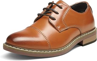 Bruno Marc Suit Shoes Boys Lace-Up Shoes Derby Wedding Party Shoes