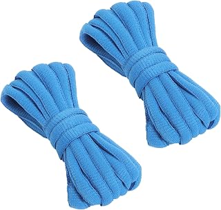 VSUDO Oval Black Shoelaces for Sport, Half Round Sports Laces for Road Running, Running for Women or Men
