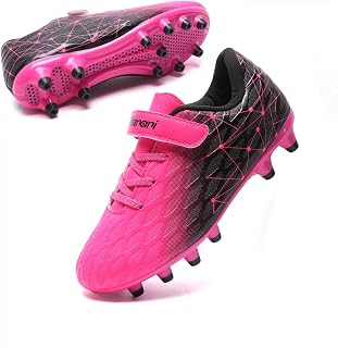 Boys Football Boots Shoes Kids Girls FG/AG Soccer Athletics Training Sport Running Shoes Profession Competition Teenager Indoor Outdoor Cleats Sneakers for Unisex