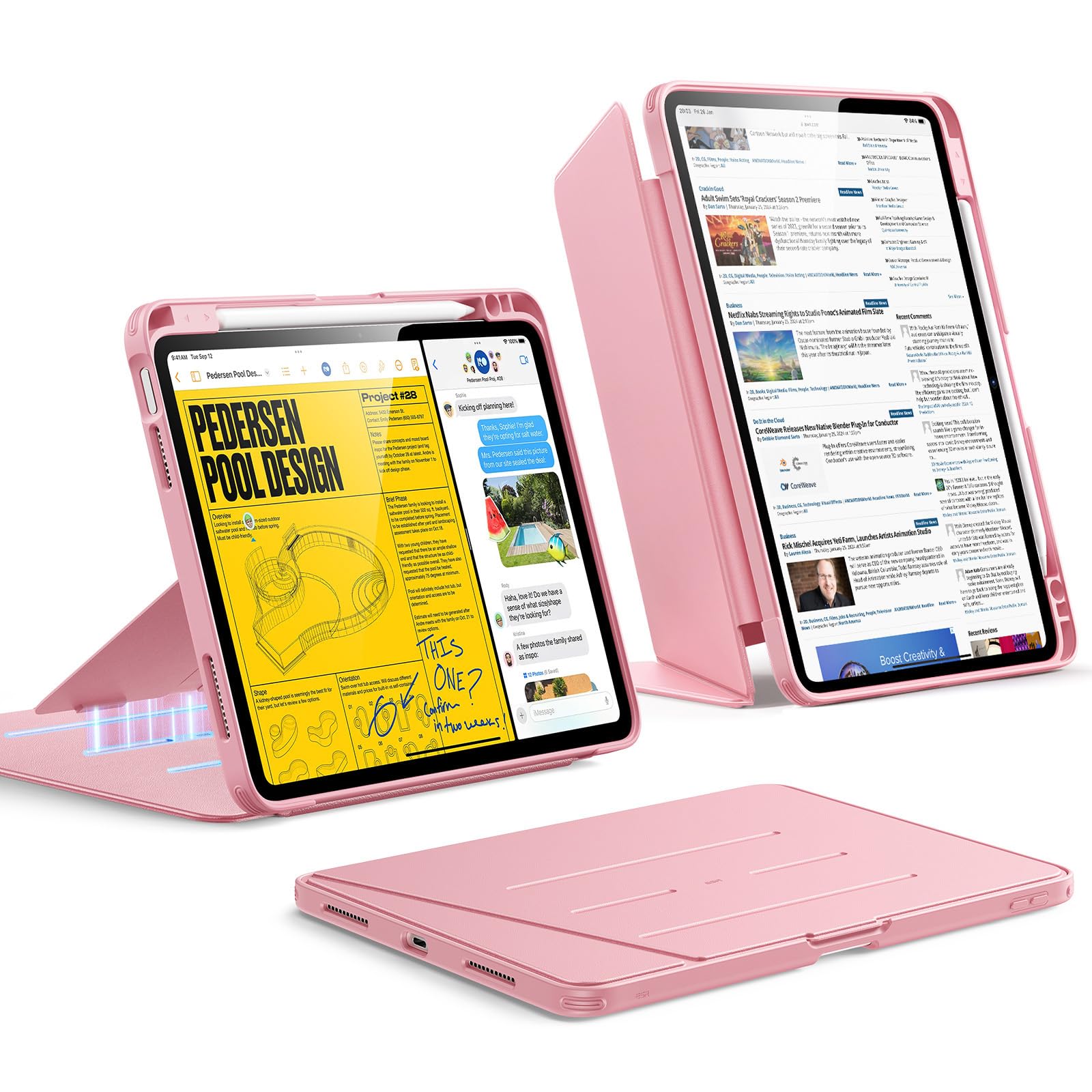ESR iPad Air 11 Inch Case, M4/M3/M2 (2026/2025/2024), iPad Air 5th/4th