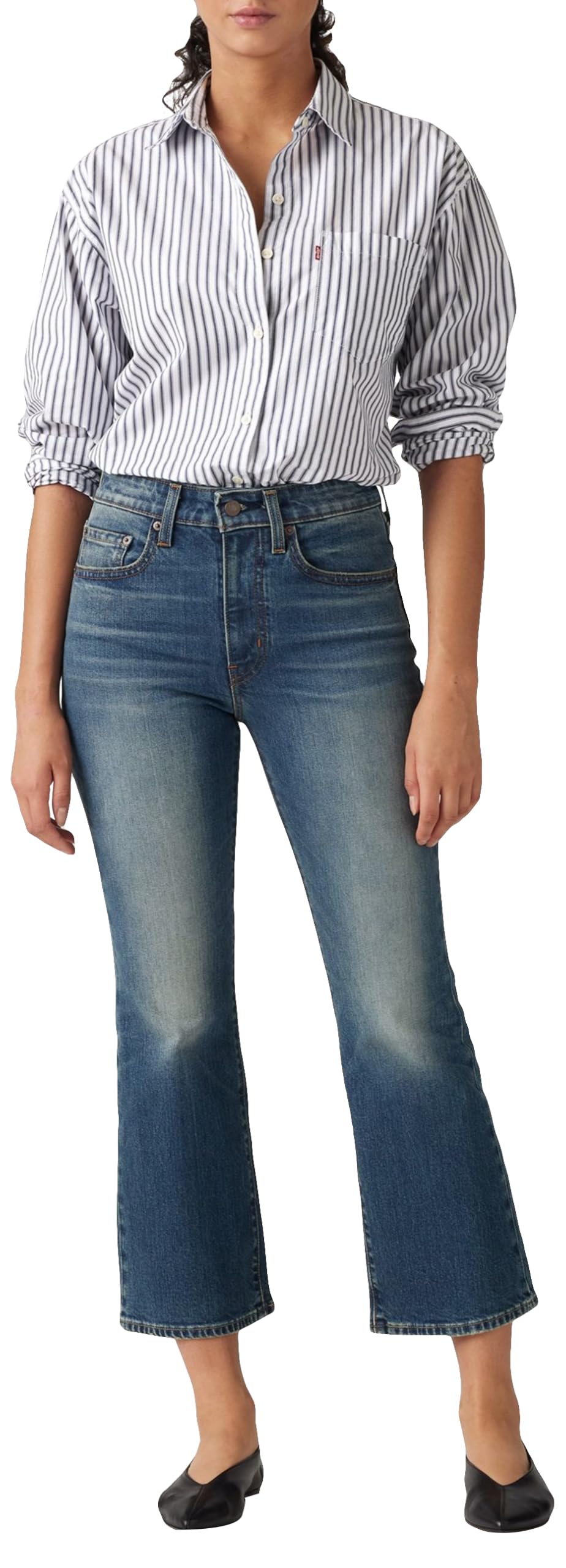Levi's 725 Authentic Kick Bootcut Ankle Jeans Women
