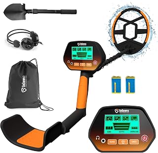 GoGonova Metal Detector for Adults & Kids, PD70 | GoGonova Kids Metal Detector, Waterproof, High Accuracy, Lightweight 8" Search Coil, All Metal & Disc Modes