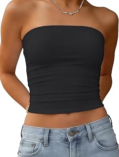 Matunana Top a tubo da donna Estate Crop Carino Y2K senza spalline Backless Basic Bandeau 2026 Trendy Uscire Abiti Vacanza