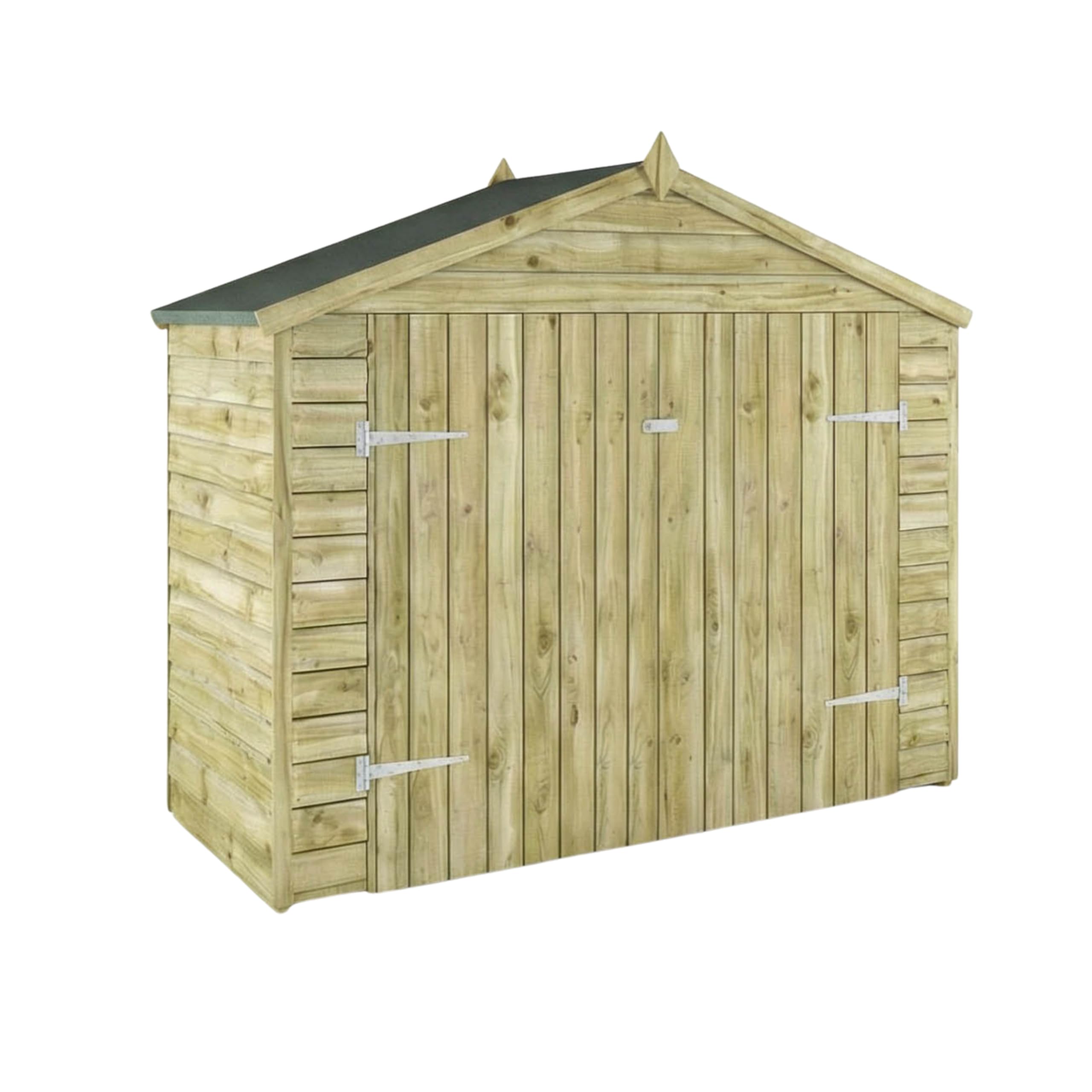 Waltons 7x3 ft Wooden Bike Shed, Garden Bike Storage, Double Doors | Bicycle Sto