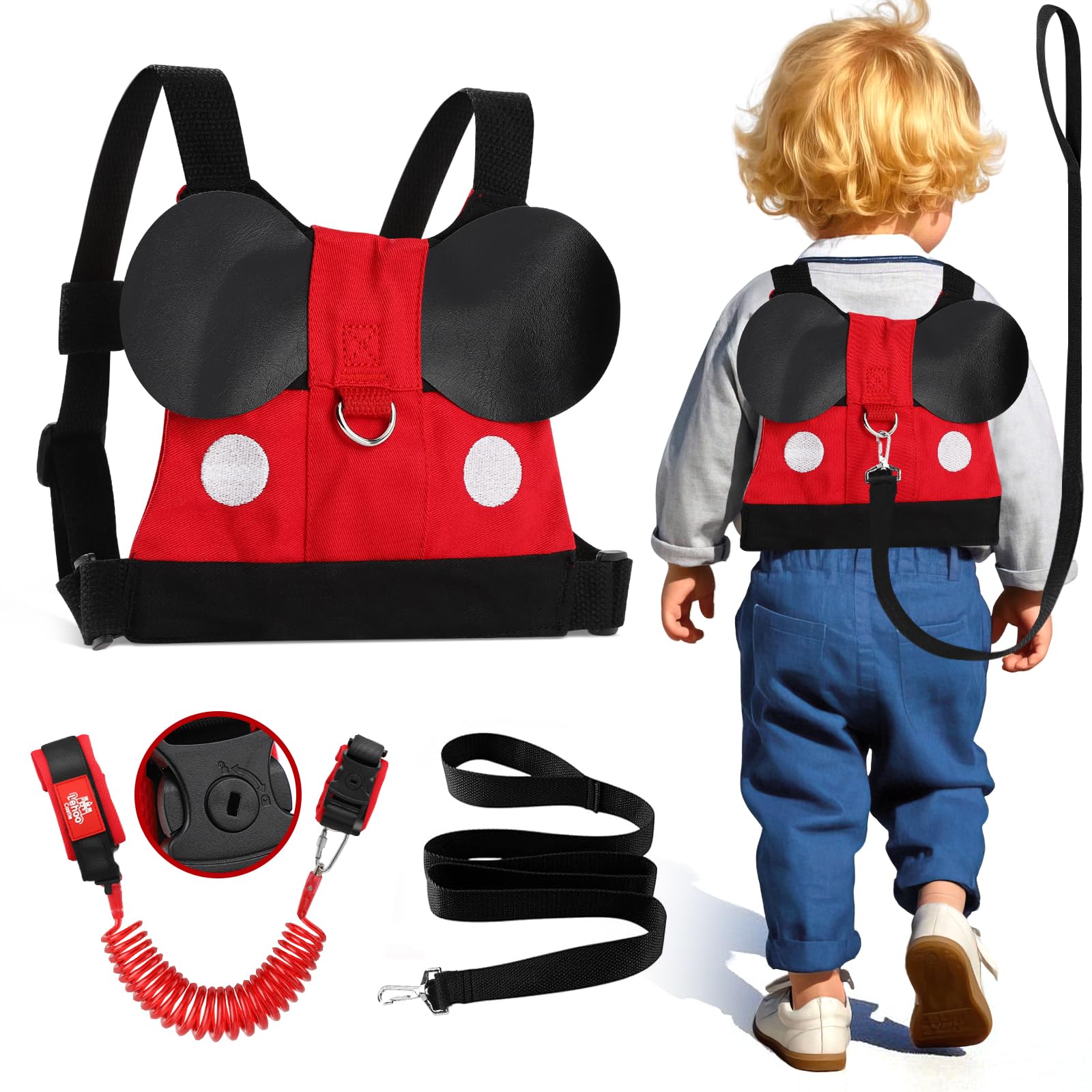 Lehoo Castle Toddler Leash for Walking, Safety Harness with Leash for Kids | 3-i