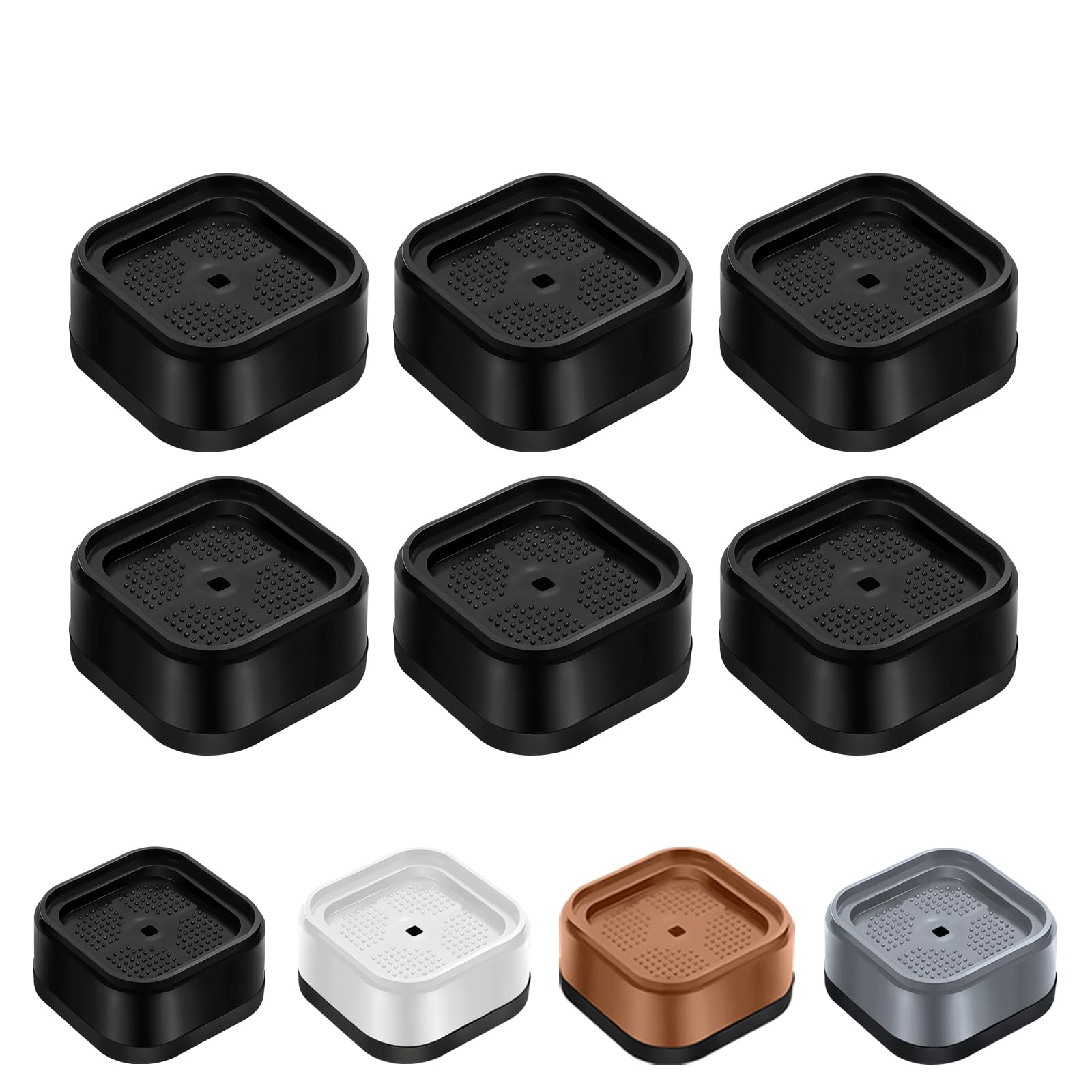 shouwuhho Pack of 6 Adjustable Bed Risers Heavy Duty Height 2.5cm Square Stackin