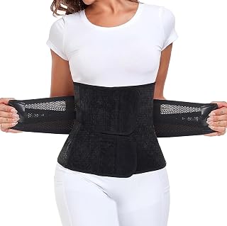 MAMODY Postpartum Belly Wrap C Section Recovery Belt Belly Binder | Postpartum Belly Band Abdominal Binder Post Surgery Waist Cinchers After Birth (Black, S/M)